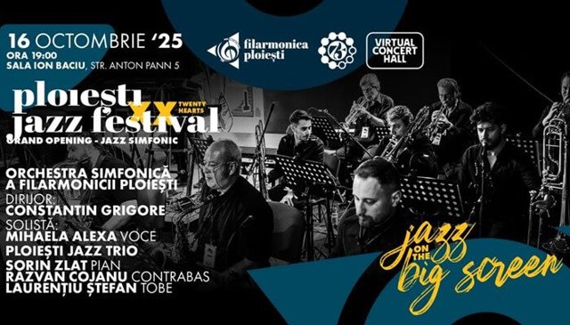 Ploiești Jazz Festival. A XX-a ediție are loc în perioada 16 - 19 octombrie, sub sloganul „Twenty Hearts”